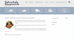 Desktop Screenshot of fahrschule-klusenwirth.de