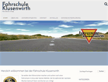 Tablet Screenshot of fahrschule-klusenwirth.de